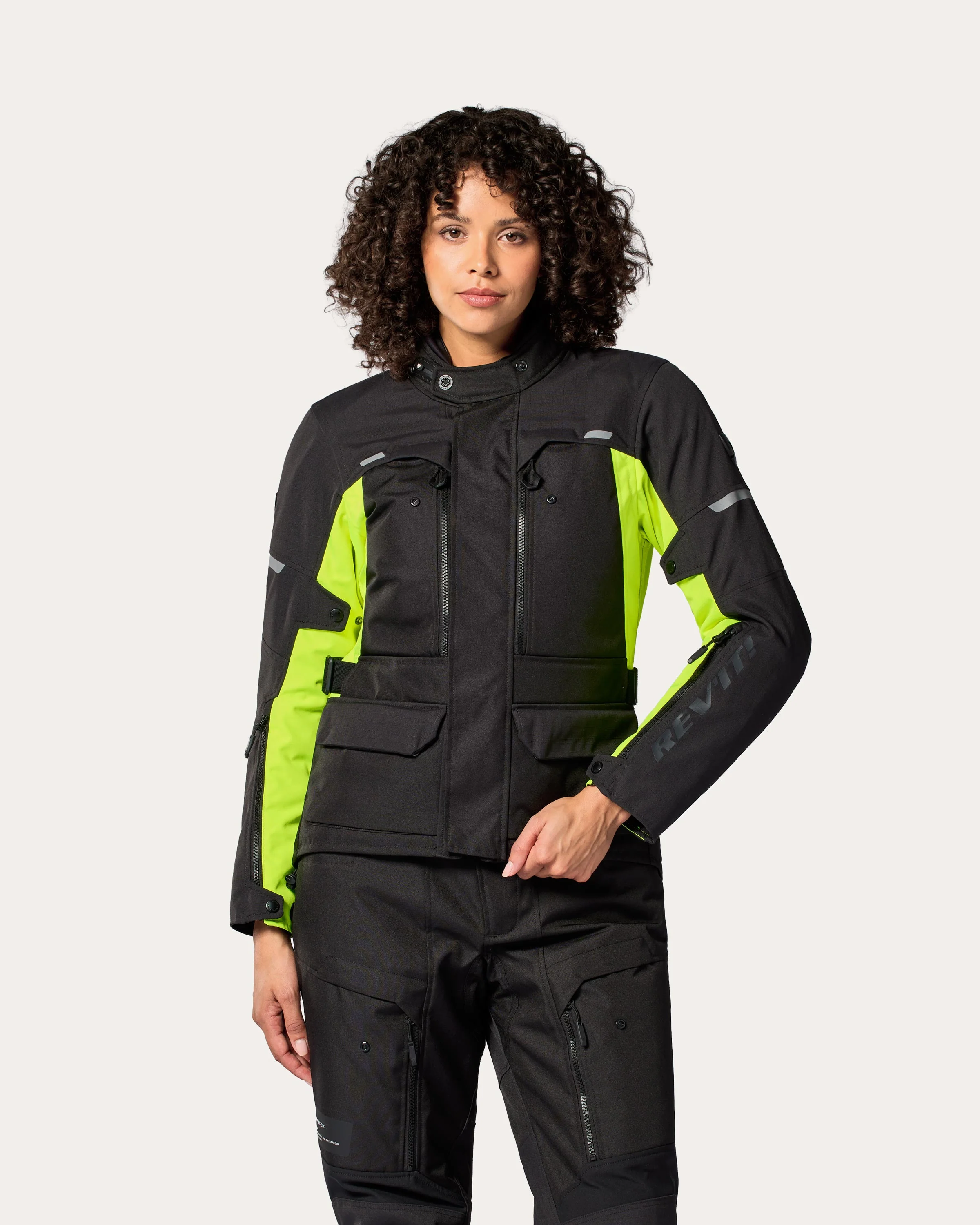 Jacket Outback 5 H2O Ladies | Black-Neon Yellow - Image 3