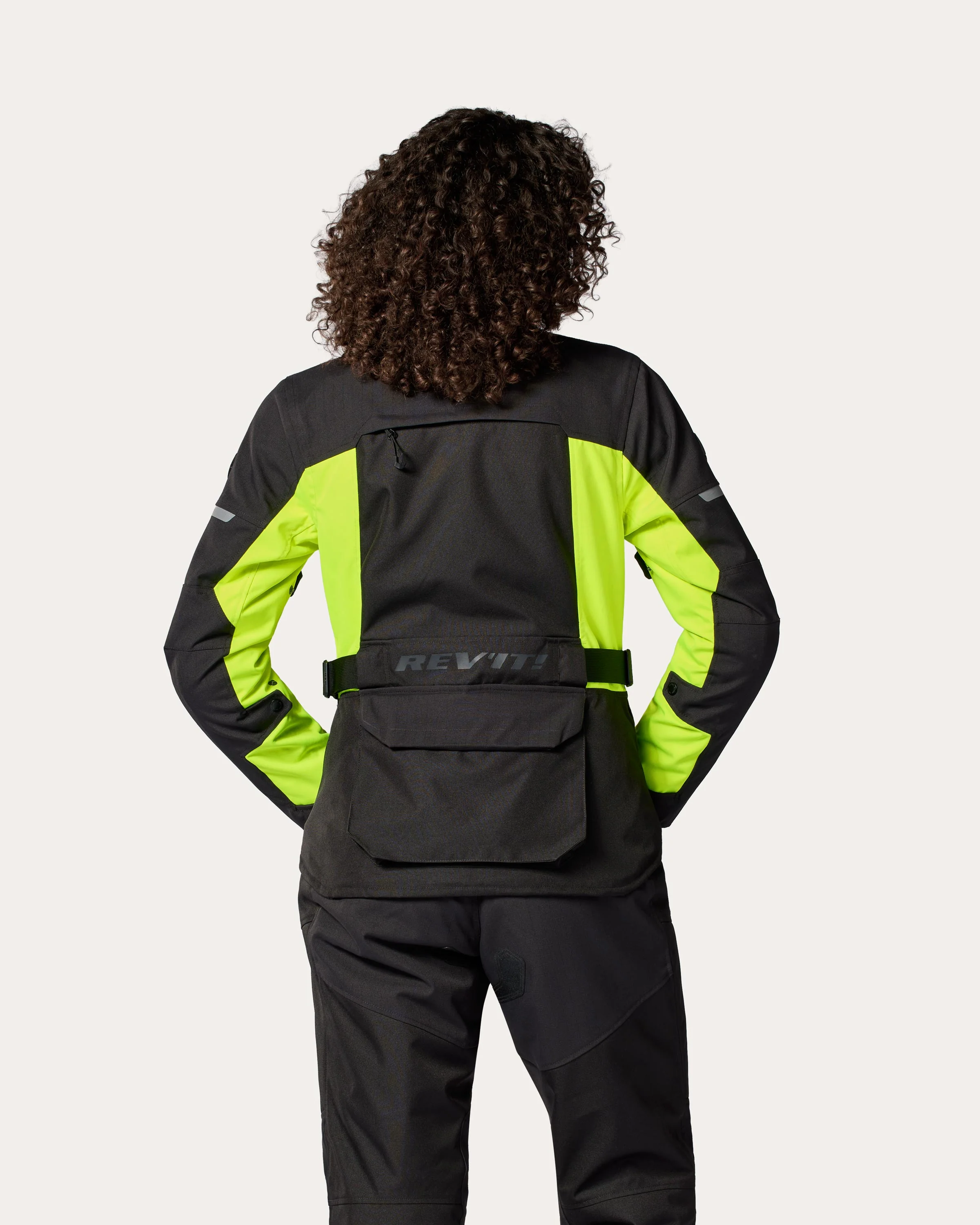 Jacket Outback 5 H2O Ladies | Black-Neon Yellow - Image 4