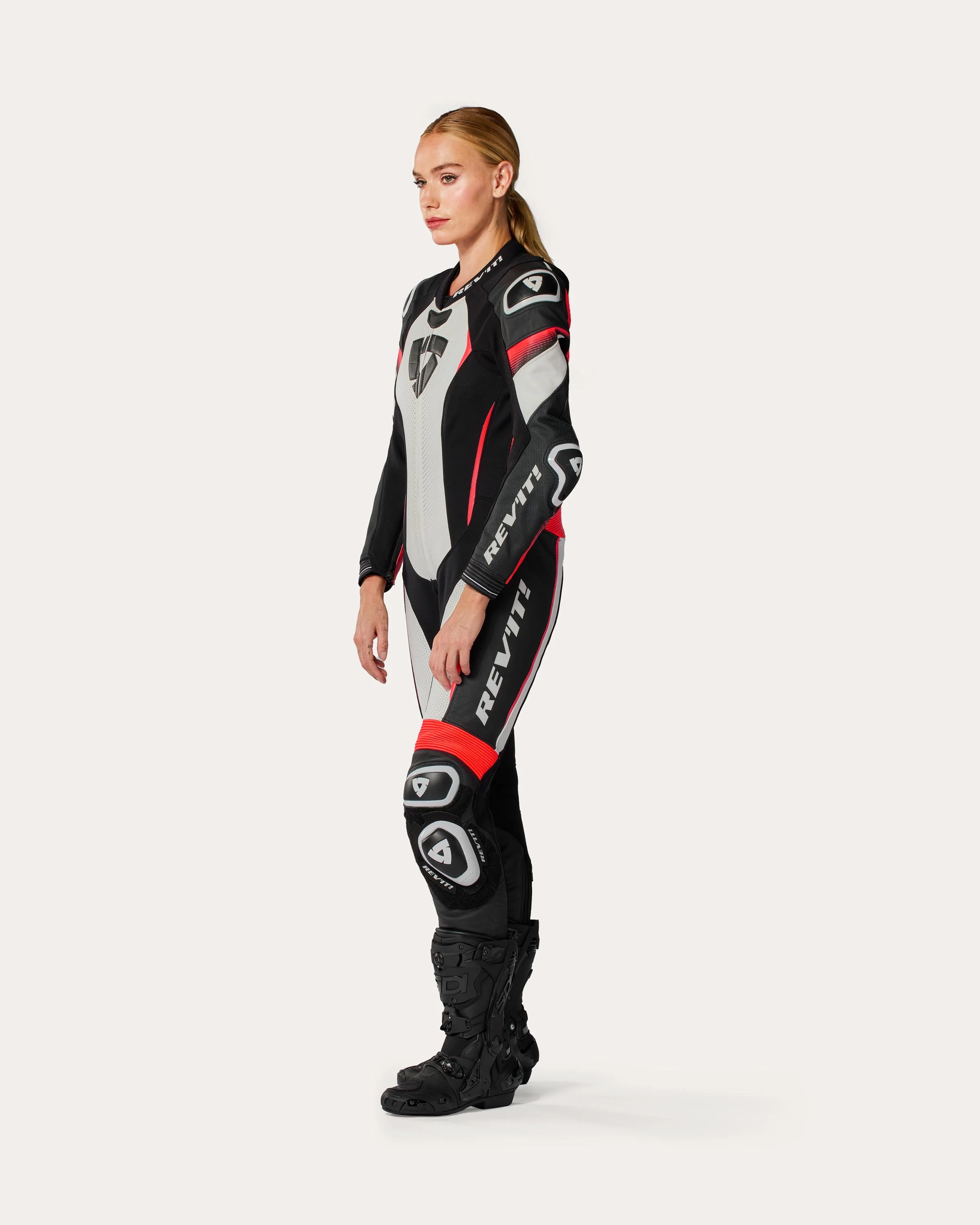 One Piece Xena 4 Ladies | White-Neon Red - Image 4